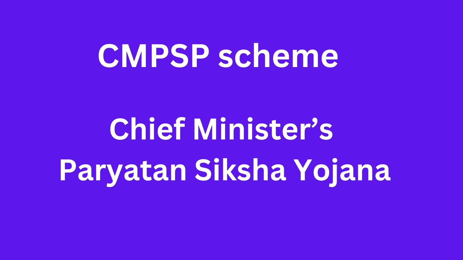 CMPSP scheme